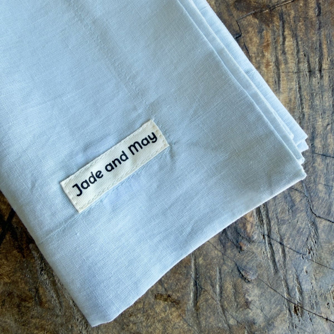 Linen Napkins - Pale Blue-Linen Napkins-Jade and May Homewares