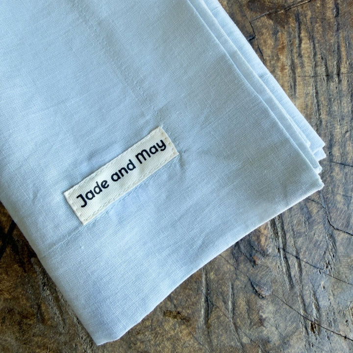 Linen Napkins - Pale Blue-Linen Napkins-Jade and May Homewares