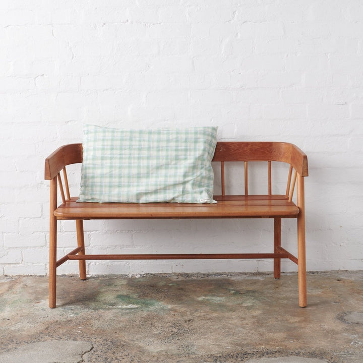 Cotton Pillowcase | Honeydew Melon Check - Pillowcase