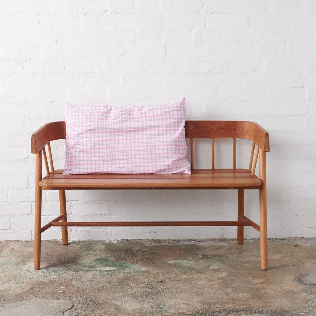 Linen Pillowcase | Pink Tartan - Pillowcase