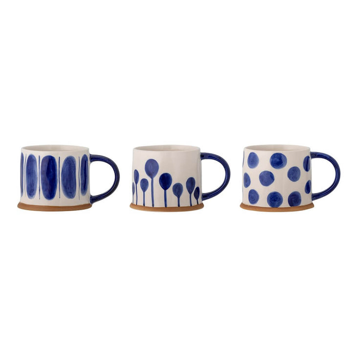 Linora Ceramic Mug in Blue | 3 Pattern Choices - Ceramic Mug