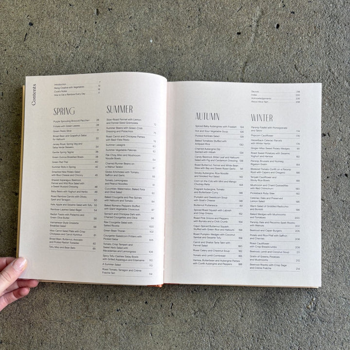 Magnificent Book of Vegetables: How to Eat a Rainbow Everyday By Alice Hart-Cookbook-Books