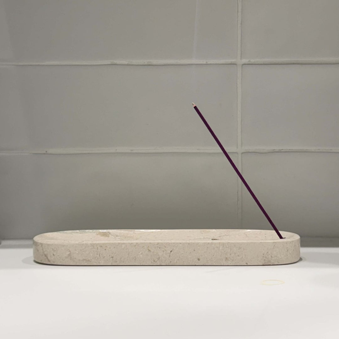 Marble Incense Holder - Beige - Home Accessories - Jade and May Homewares