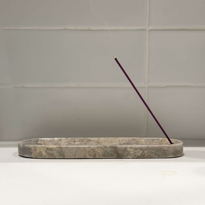 Marble Incense Holder - Grey - Home Accessories - Jade and May Homewares