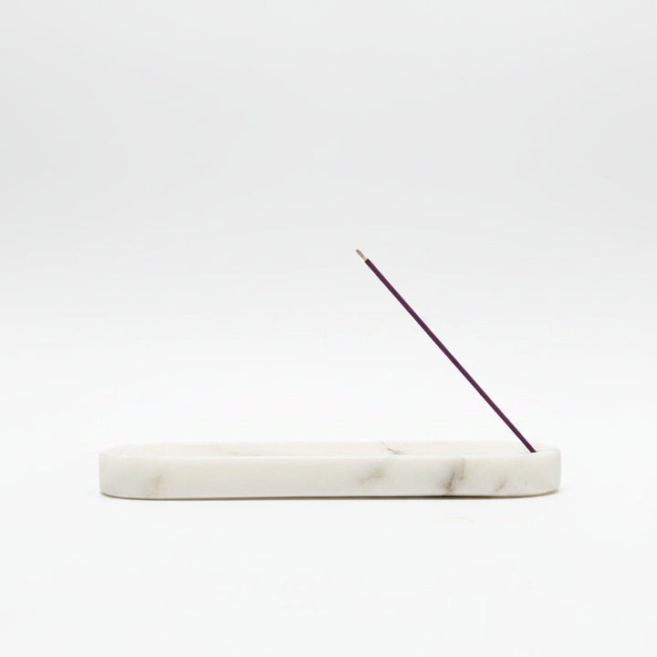 Marble Incense Holder - White - Home Accessories - Jade and May Homewares