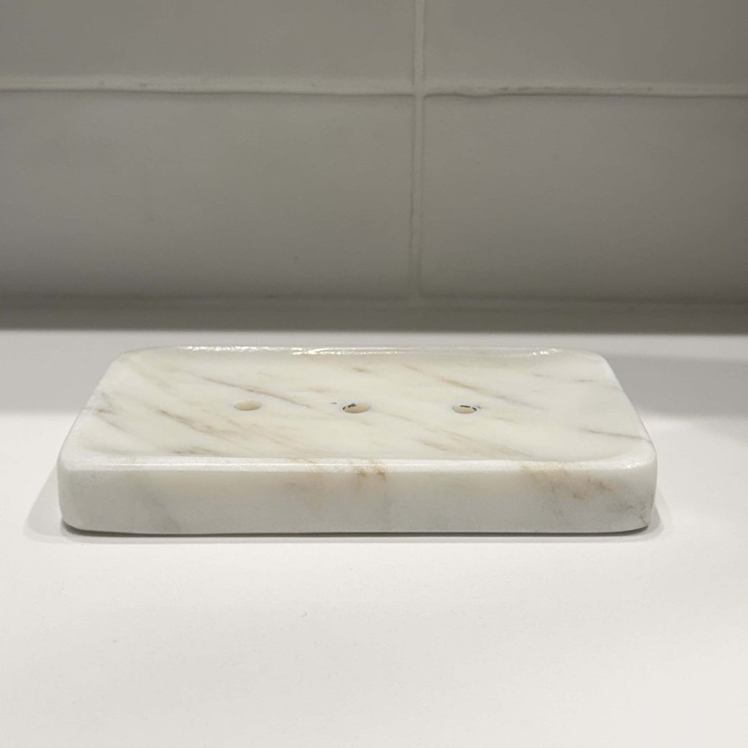 Marble Soap Dish &amp; Facial Soap - Bundle-Soap and Soap Dishes-Jade and May Bath