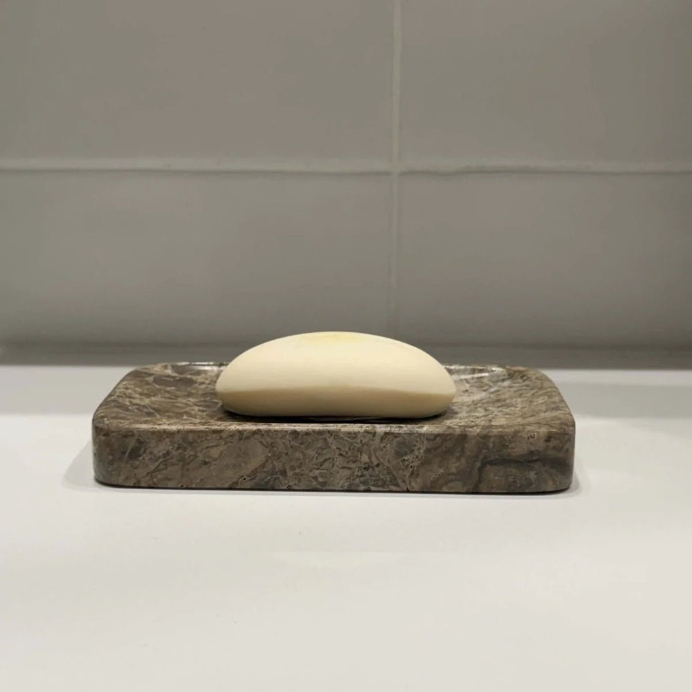 Marble Soap Dish & Facial Soap - Bundle-Soap and Soap Dishes-Jade and May Bath