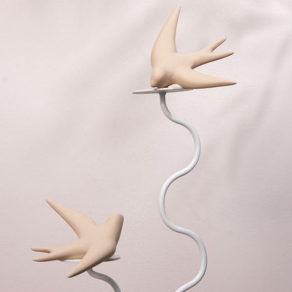 Monochromic French Ceramics - The Swallow (Volage) - Art