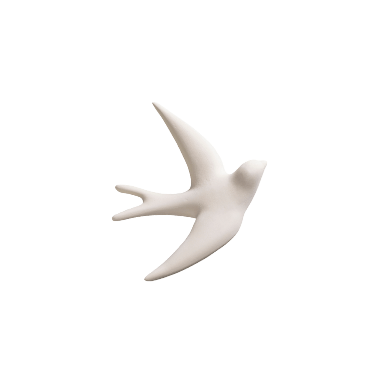 Monochromic French Ceramics - The Swallow (Volage) - Art