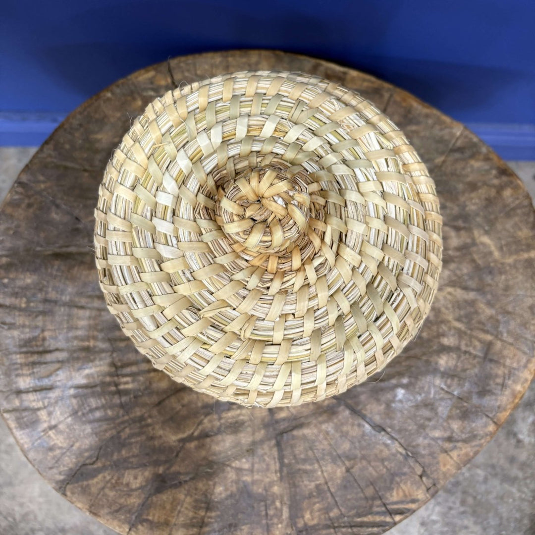 Moroccan Basket with Lid | Made in Morocco - Basket