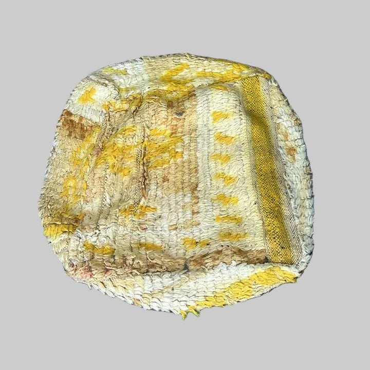 Moroccan Floor Cushion: Authentic Kilim Pouf - Cushion Cover - Jade and May