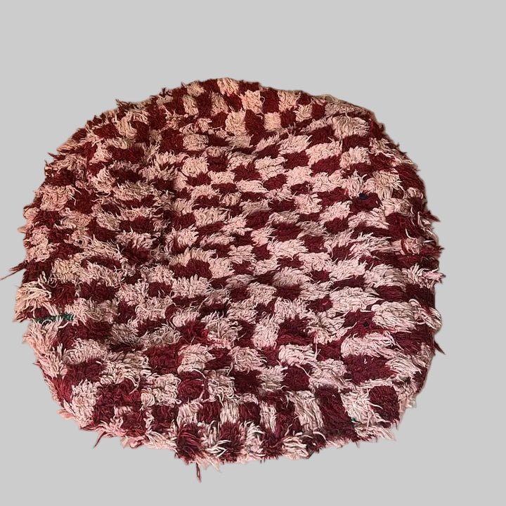 Moroccan Floor Cushion: Authentic Kilim Pouf - Cushion Cover - Jade and May