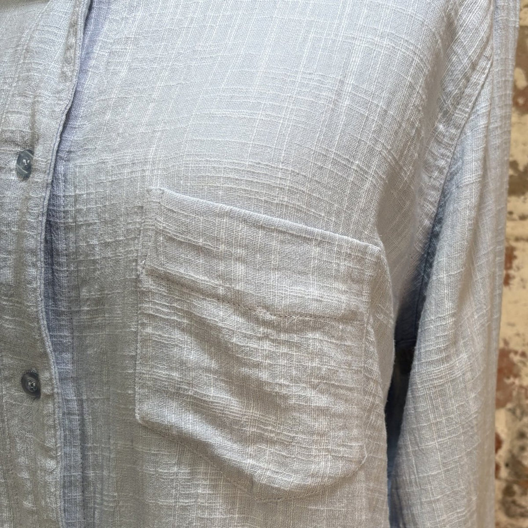 Nightshirt in Baby Blue Cotton - Nightie - Jade and May Sleepwear