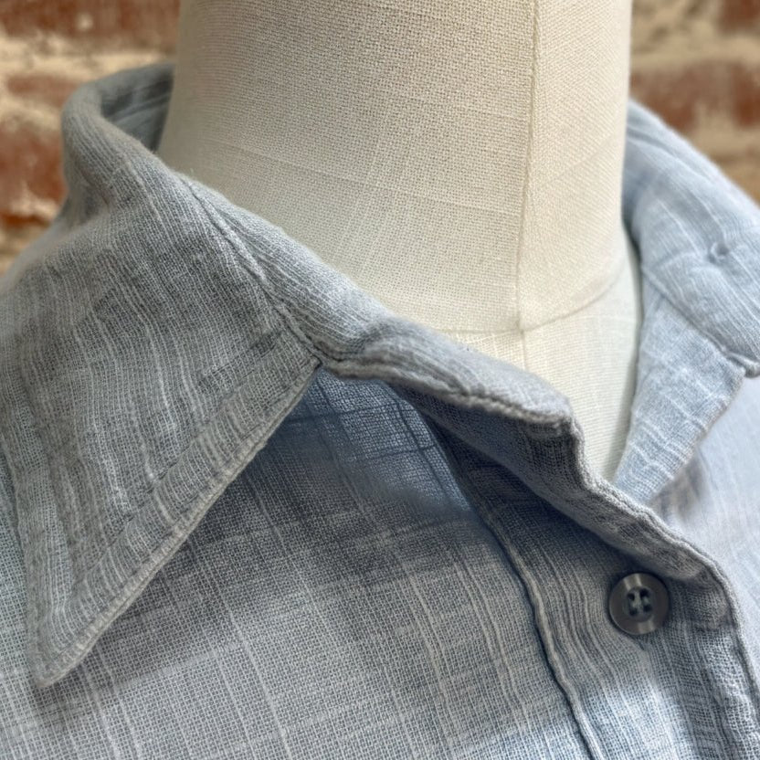 Nightshirt in Baby Blue Cotton - Nightie - Jade and May Sleepwear