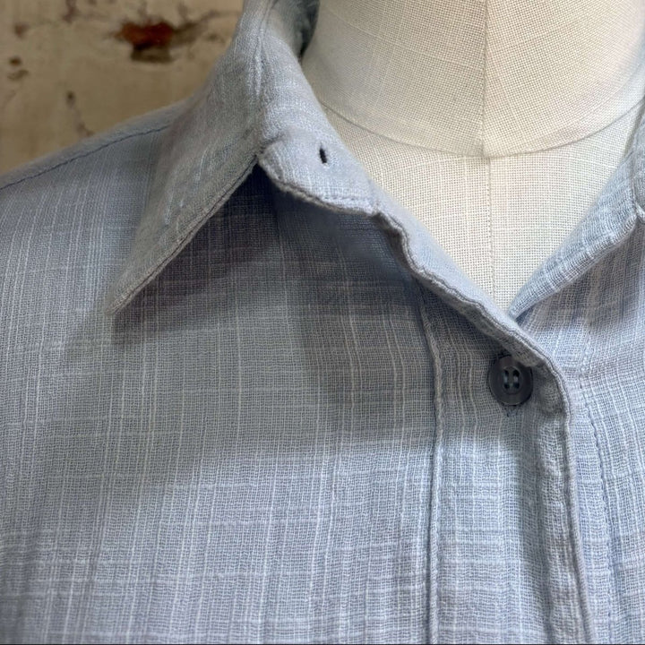 Nightshirt in Baby Blue Cotton - Nightie - Jade and May Sleepwear