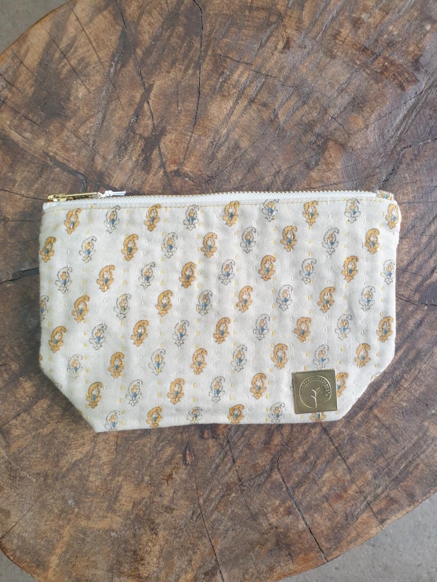 Offspring Project - Bollywood Fabric Beauty Bag - Fabric Purse