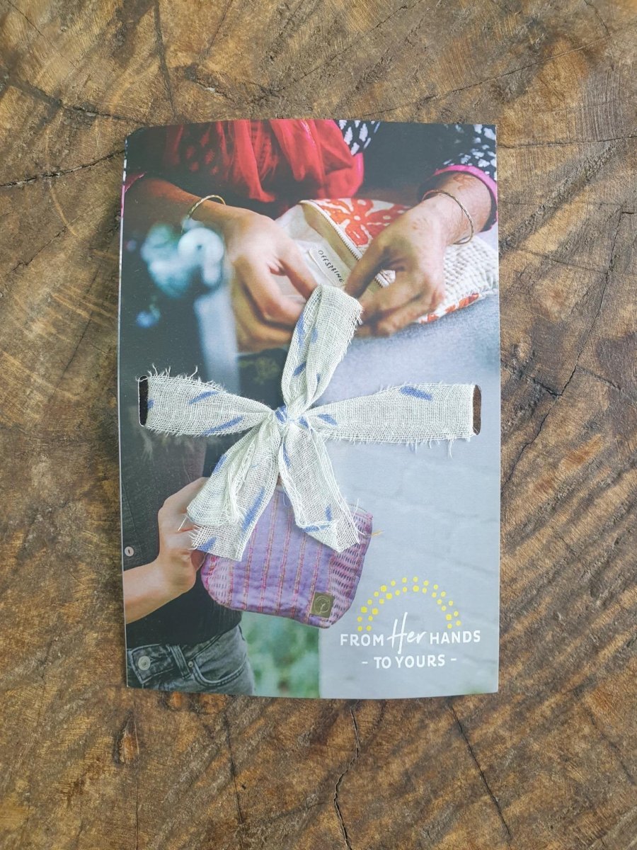 Offspring Project - Bollywood Fabric Beauty Bag - Fabric Purse