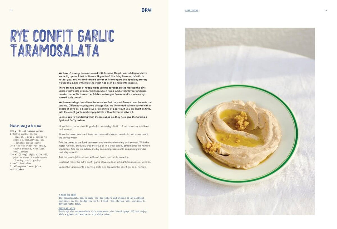 OPA! Recipes inspired by Greek Tavernas - Cookbook