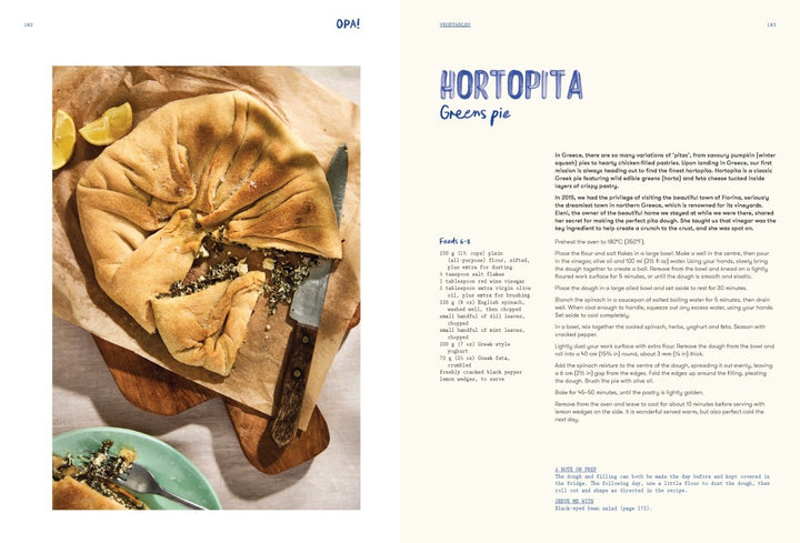 OPA! Recipes inspired by Greek Tavernas - Cookbook