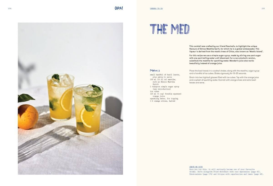 OPA! Recipes inspired by Greek Tavernas - Cookbook