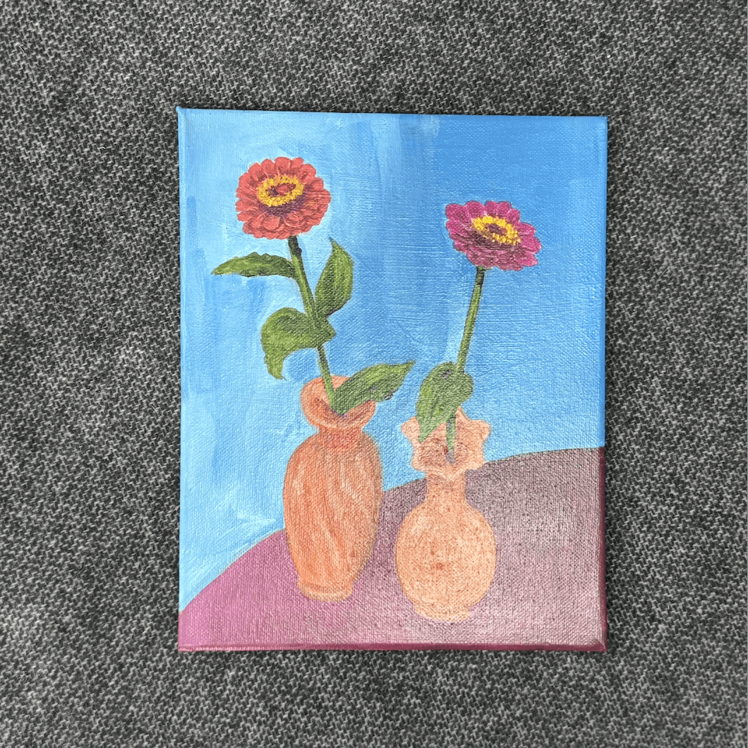 Original Artwork: Zinnia Love by Art Dove | Geelong Artist - Art