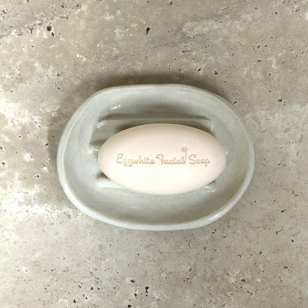 Oval Ceramic Soap Dish by Leah Grant Ceramics-Ceramics-Jade and May