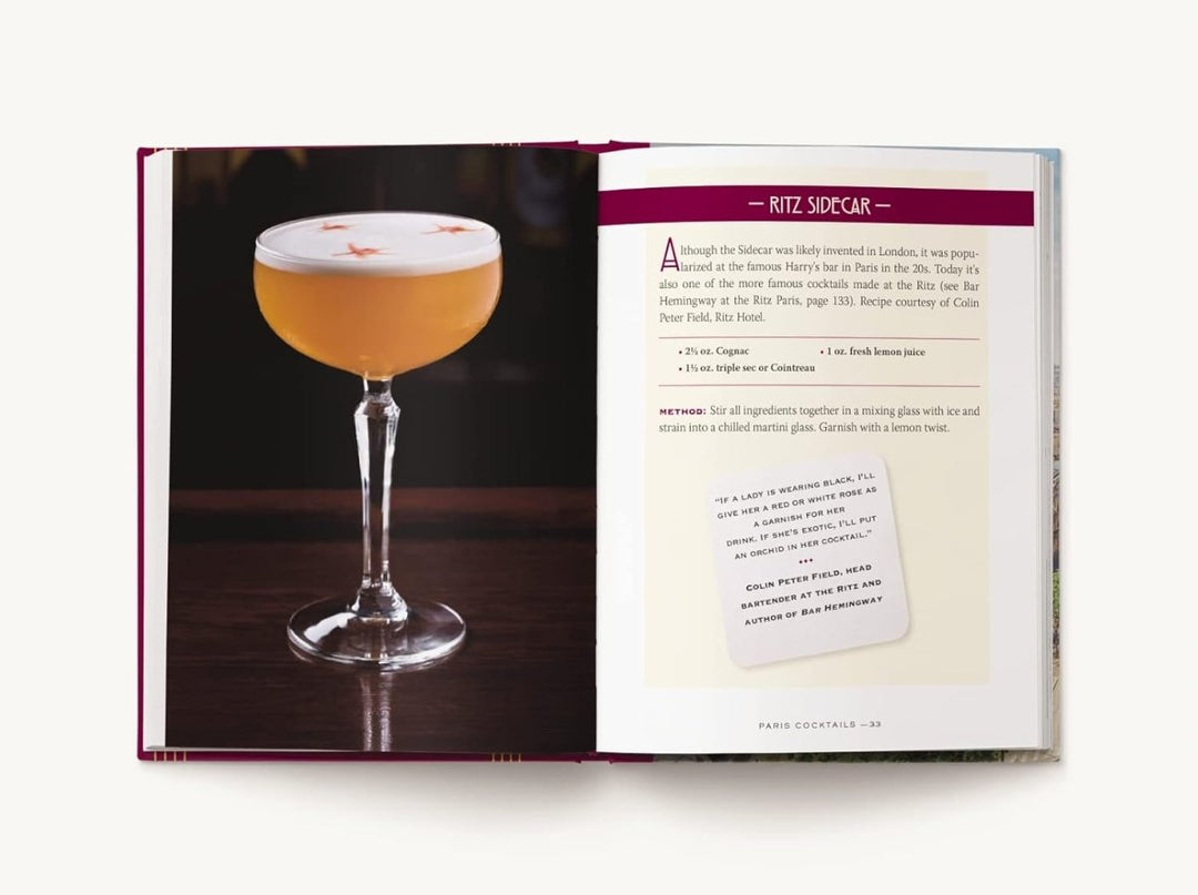 PARIS COCKTAILS: 100 Recipes Inspired by the City of Light - Cookbook - Cookbook - Jade and May