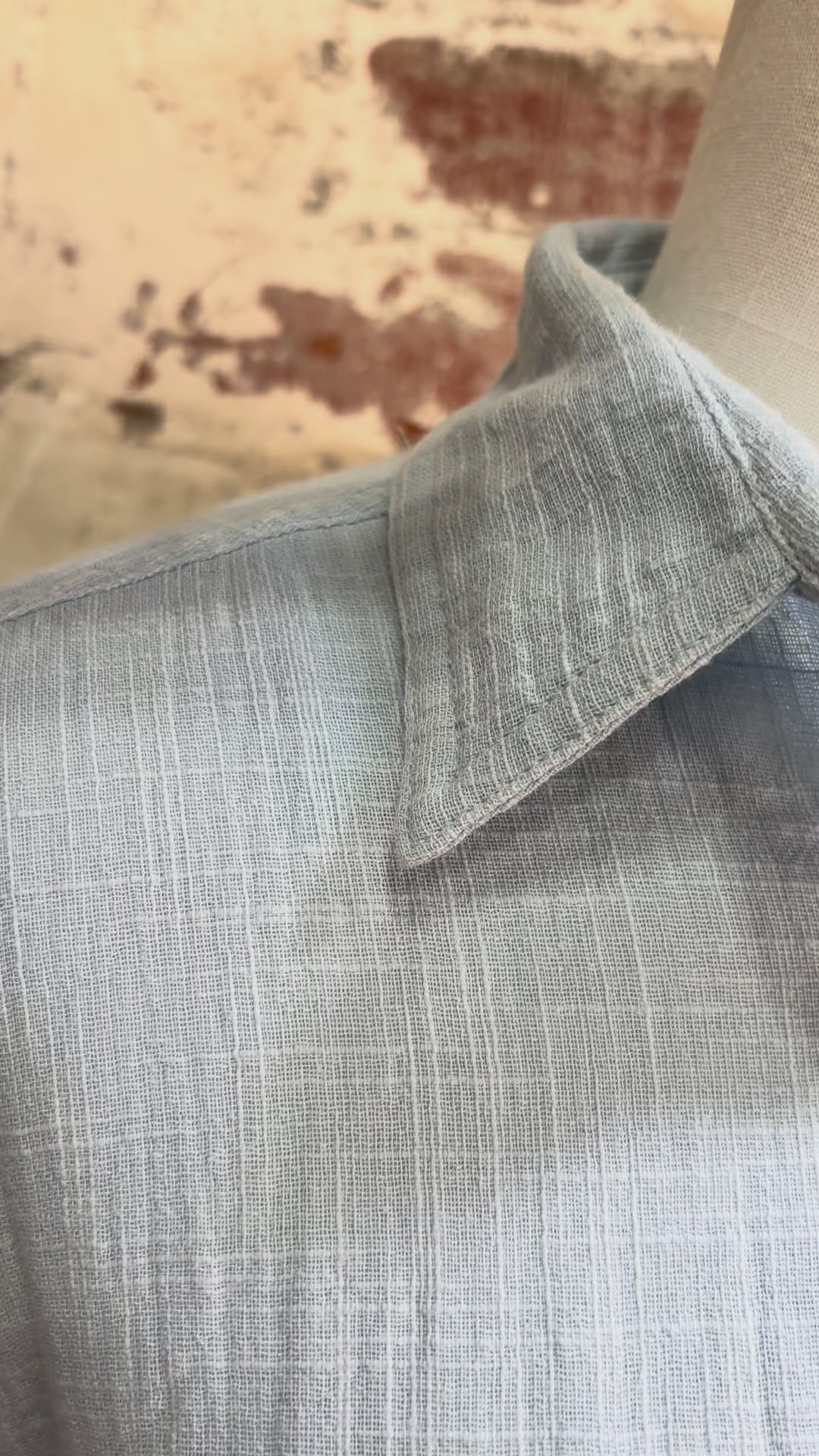 Nightshirt in Baby Blue Cotton