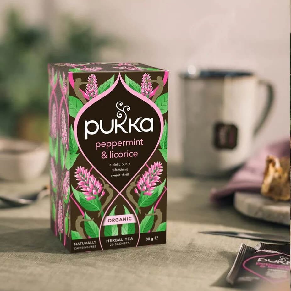 Pukka Tea: Peppermint & Licorice Organic Tea-Tea-Pukka Tea