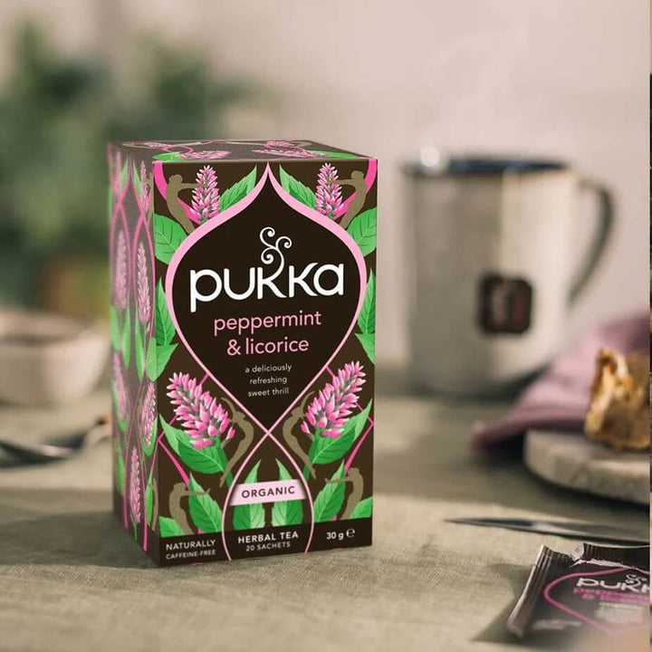 Pukka Tea: Peppermint &amp; Licorice Organic Tea-Tea-Pukka Tea