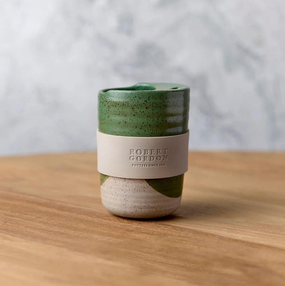Robert Gordon Ceramic Travel Mug in Green - Tableware - Robert Gordon Australia