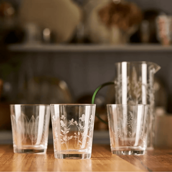 Robert Gordon - Haven Glass Jug with Etched Feature - Glassware - Robert Gordon Australia