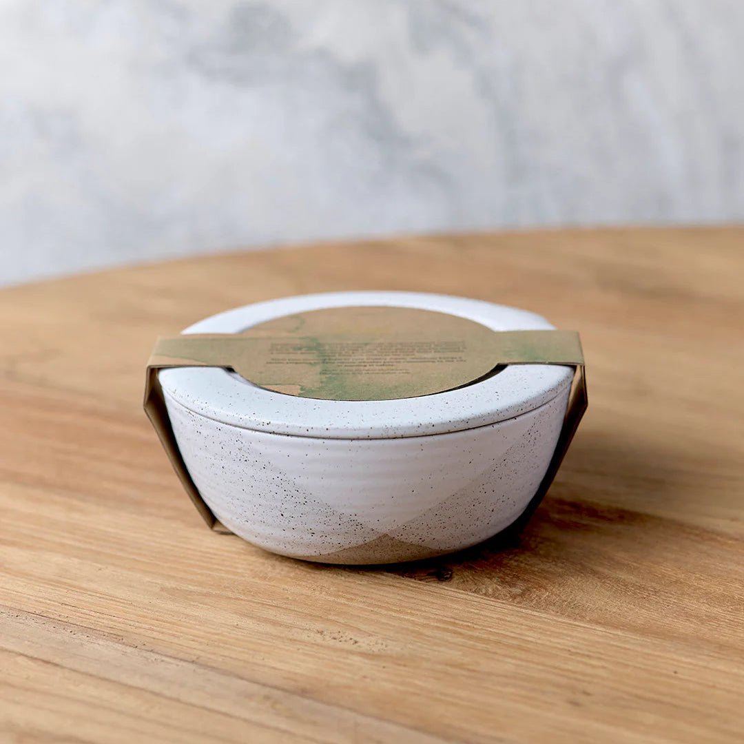 Robert Gordon White Speckle Container - The Wanderer - Tableware