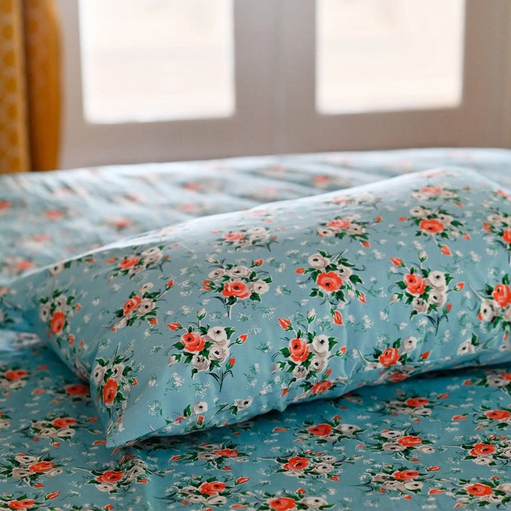 Rosebank Organic Cotton Pillowcase Set | Lazybones Australia-Pillow Case-Lazybones Australia