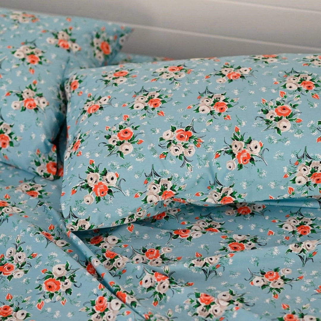 Rosebank Organic Cotton Pillowcase Set | Lazybones Australia-Pillow Case-Lazybones Australia