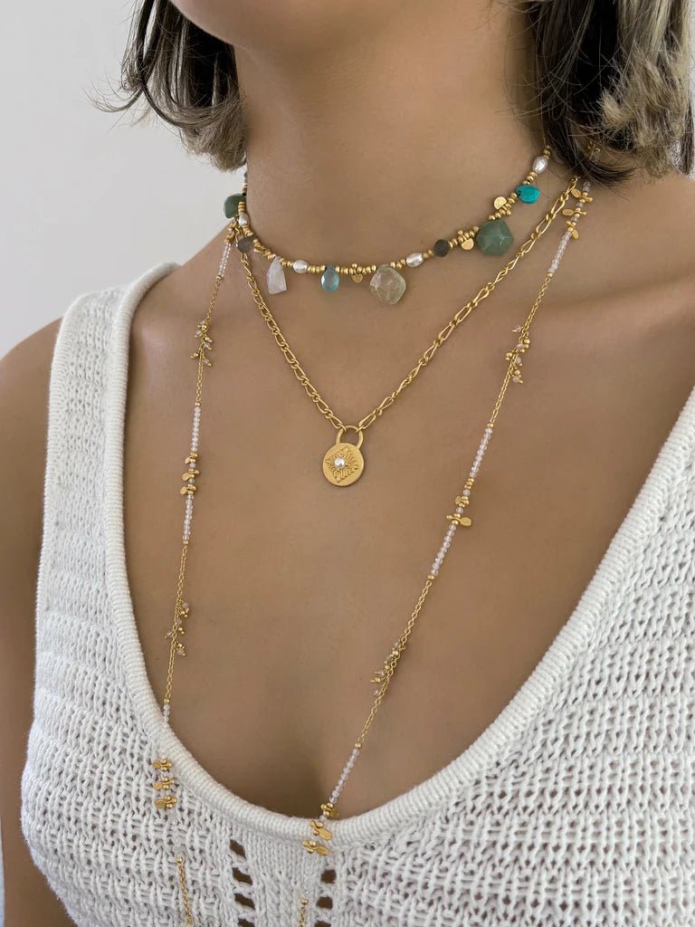 Rubyteva Designs - Arabesque Link Chain Necklace - Jewellery