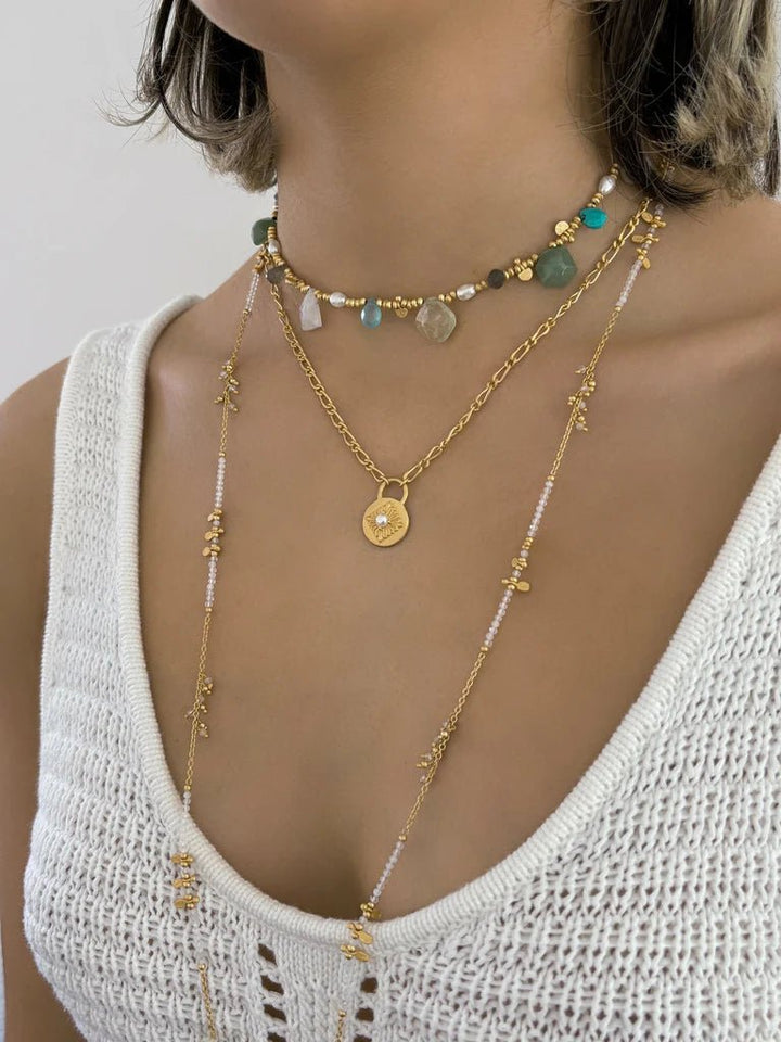 Rubyteva Designs - Arabesque Link Chain Necklace - Jewellery
