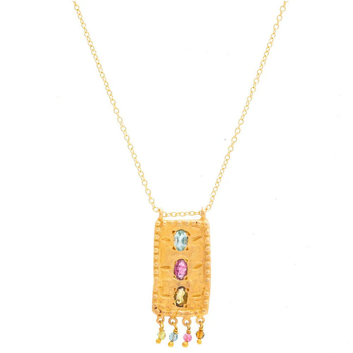 Rubyteva Designs Sahara Multi Tourmaline Necklace - Jewellery
