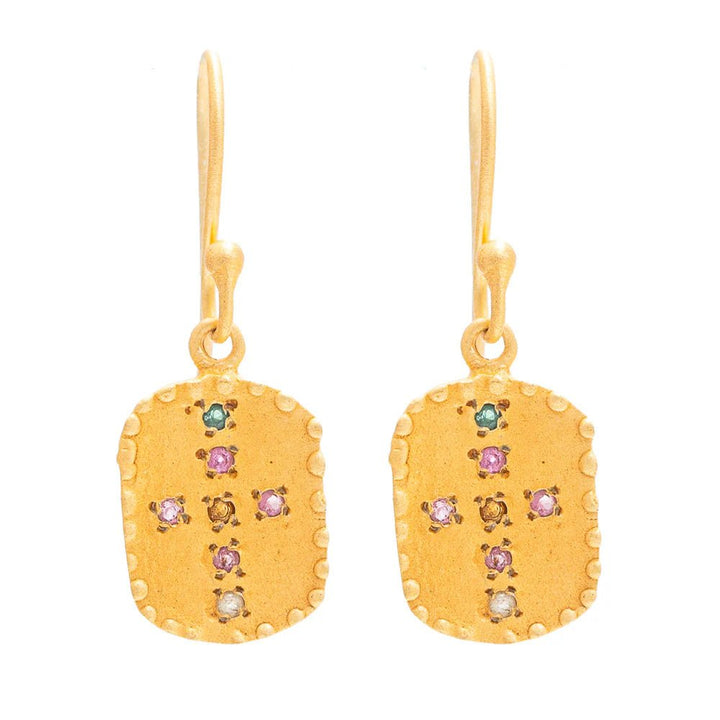 Rubyteva Designs - Small Cross Earrings - Jewellery