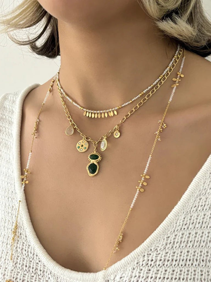 Rubyteva Designs - Zanzibar Charm Necklace - Jewellery