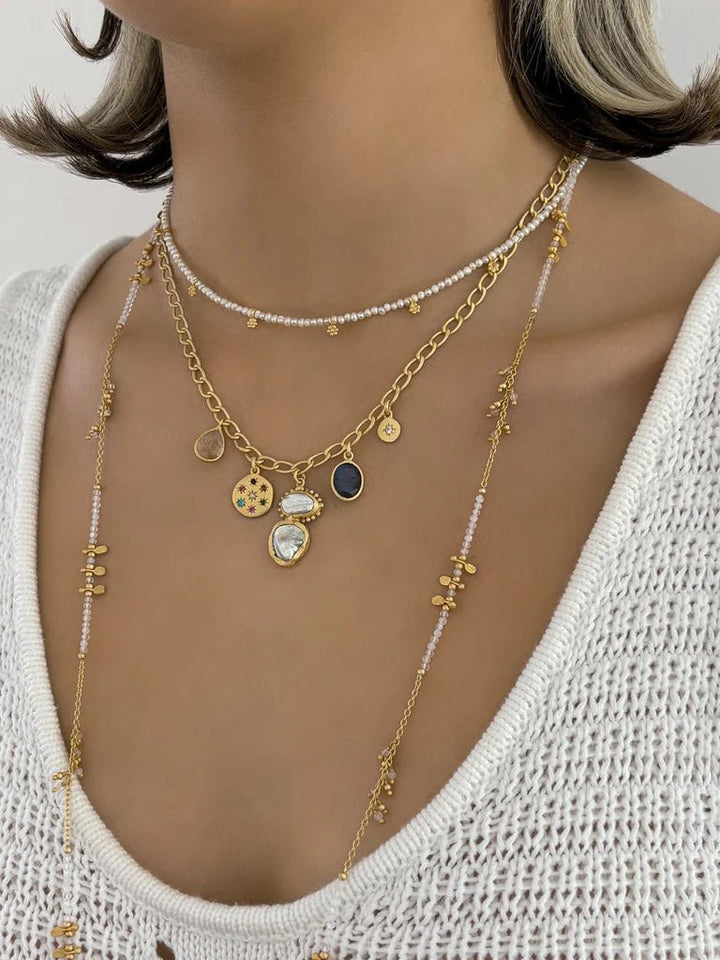 Rubyteva Designs - Zanzibar Charm Necklace - Jewellery