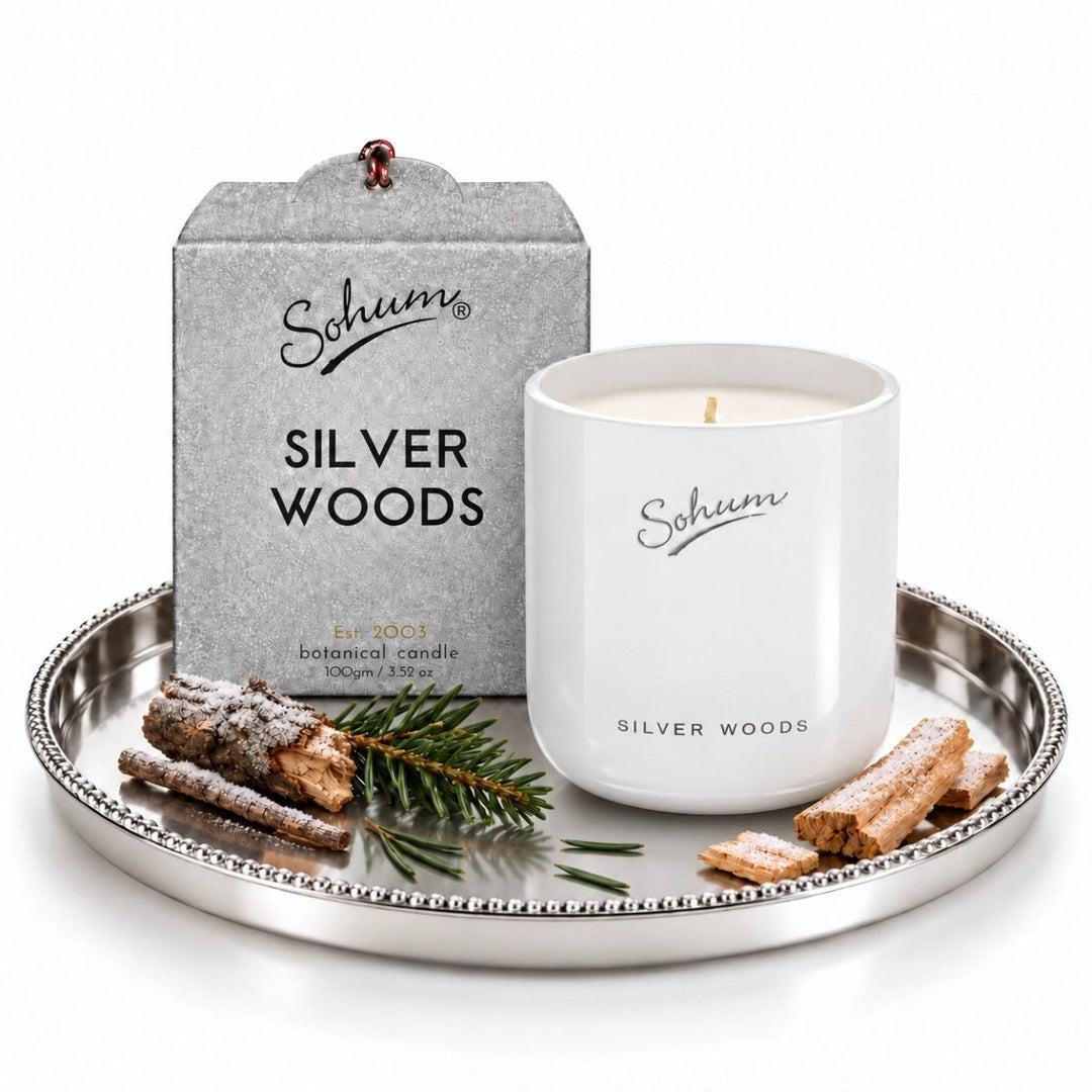 Sohum Silver Woods Christmas Candle-Candles-Sohum