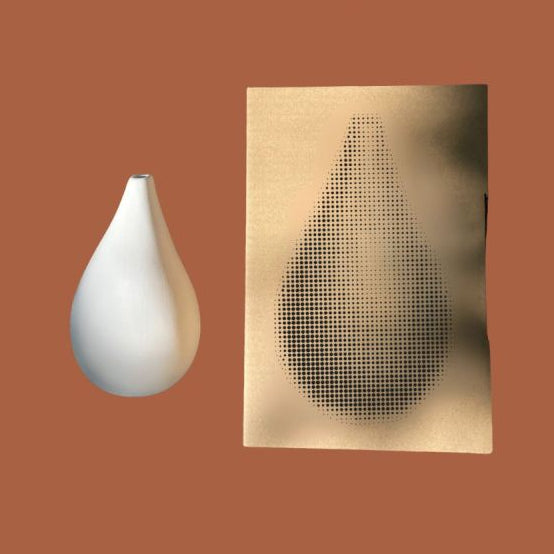 Monochromic French Ceramics - The Bud Vase