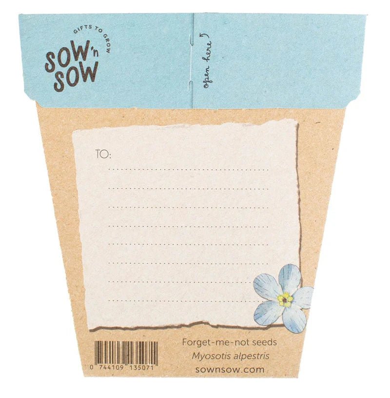 Sow n Sow Gift of Seeds - Forget Me Not - Seeds - Sow n Sow