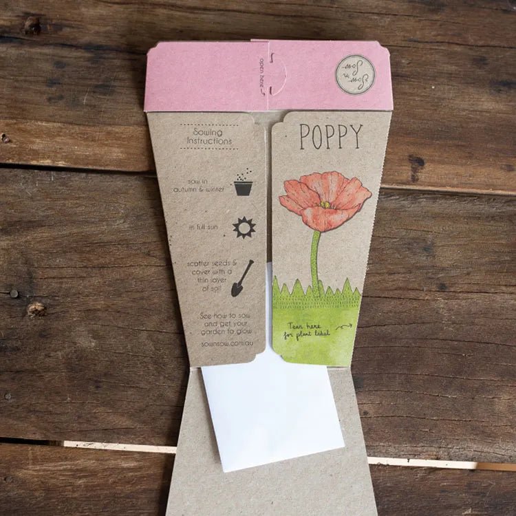 Sow n Sow Poppy Gift of Seeds - Seeds
