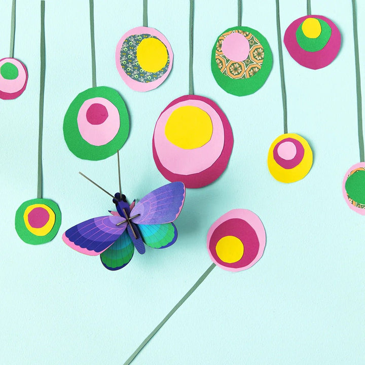 Studio Roof Wall Art: Blue Copper Butterfly-For the wall-Studio Roof