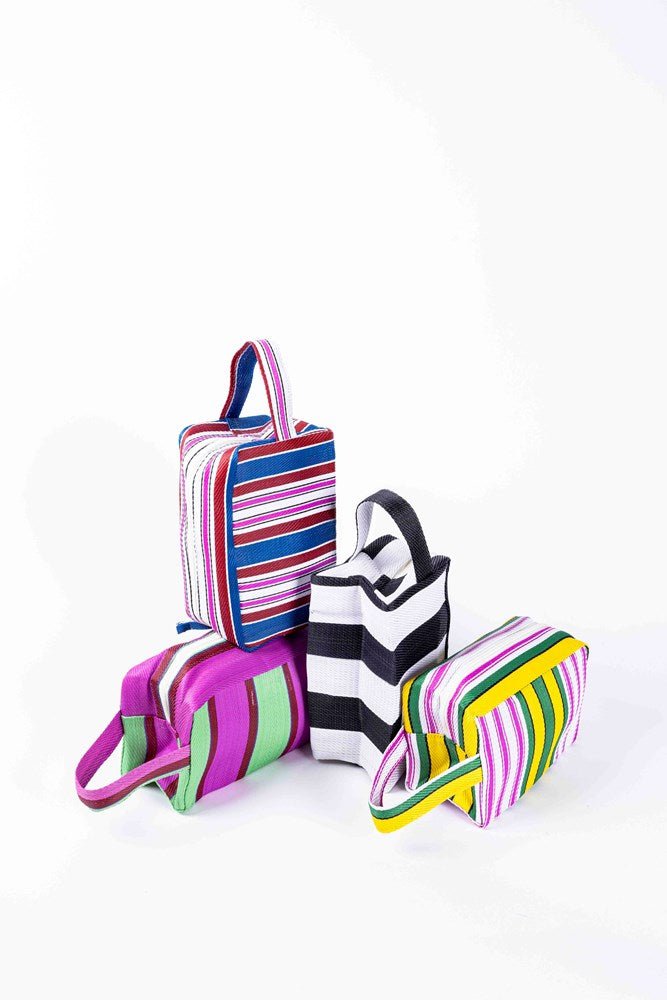 Toiletry Bag from Recycled Nylon - Yellow/Green - Toiletry Bag