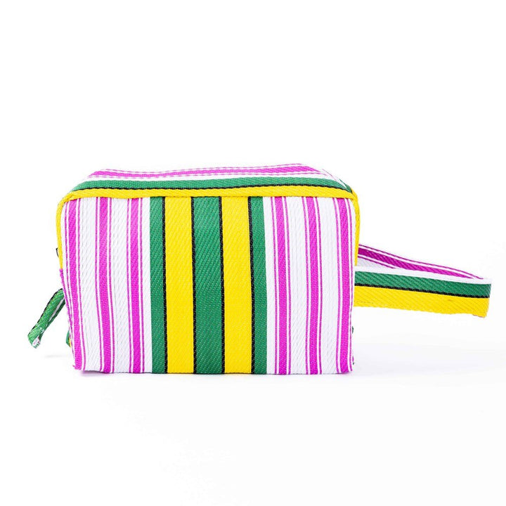 Toiletry Bag from Recycled Nylon - Yellow/Green - Toiletry Bag