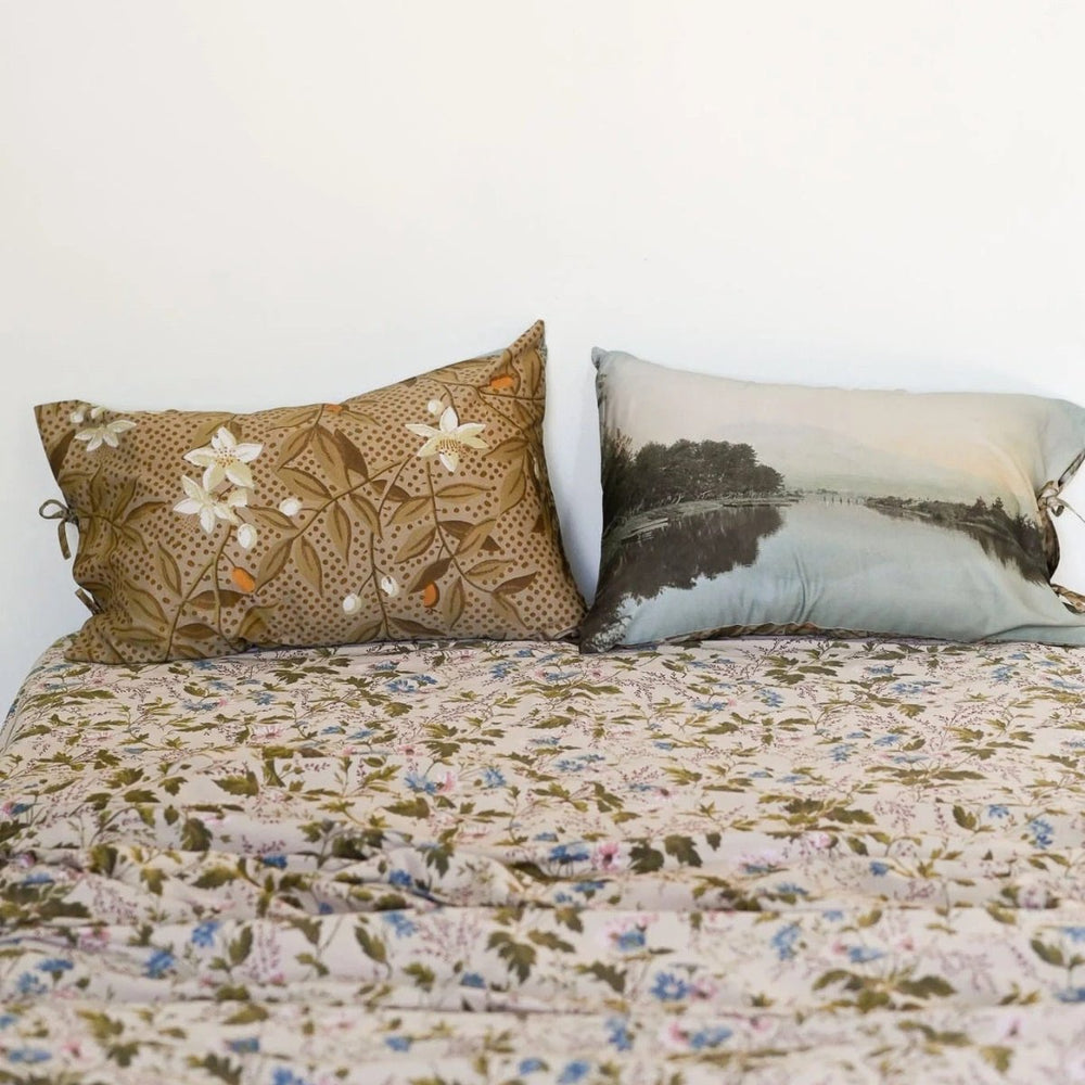 View of Mt Fuji Organic Cotton Pillowcase Set | Lazybones Australia-Pillow Case-Lazybones Australia