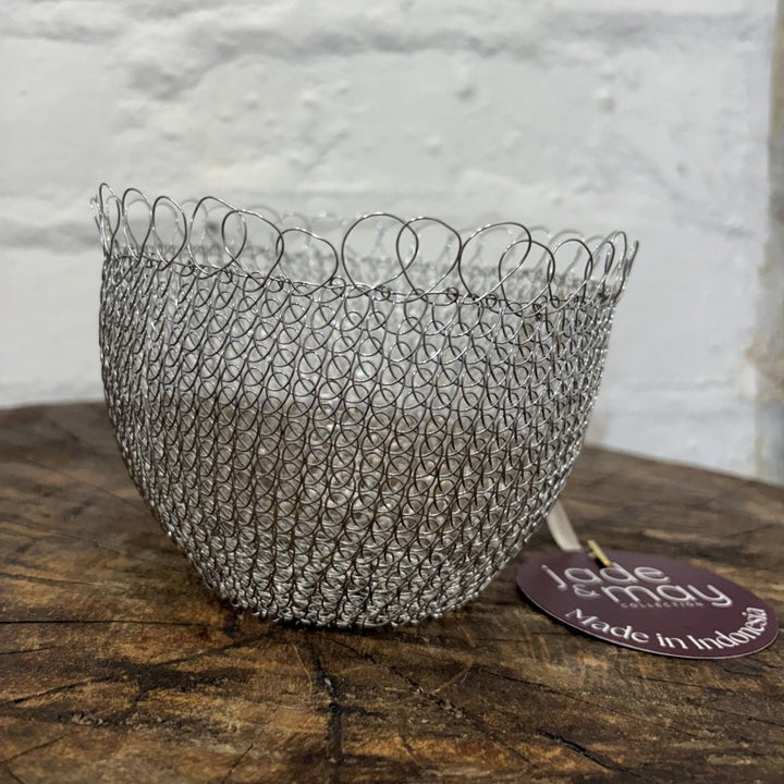 Wire Baskets: Hand Crocheted in Bali - Basket - Jade and May